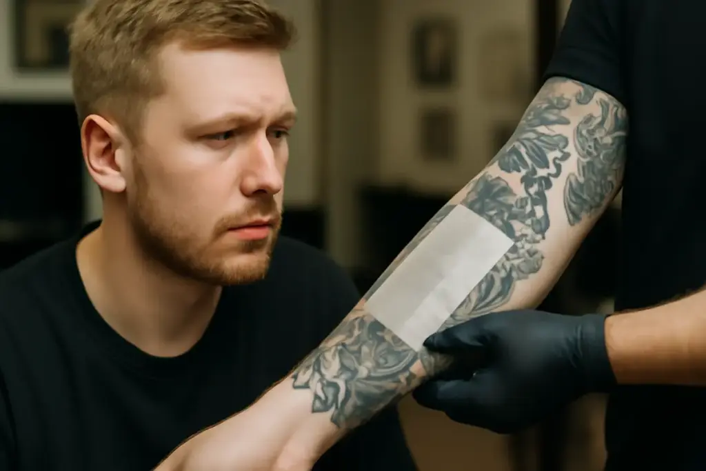 Cerotti per tatuaggi freschi: tutti i pro e contro secondo i professionisti del settore