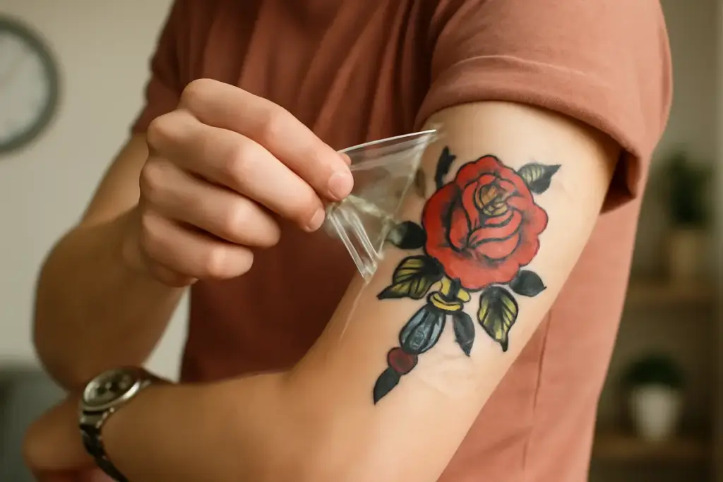 Quando togliere la pellicola dal tatuaggio: l’intervallo giusto per evitare irritazioni