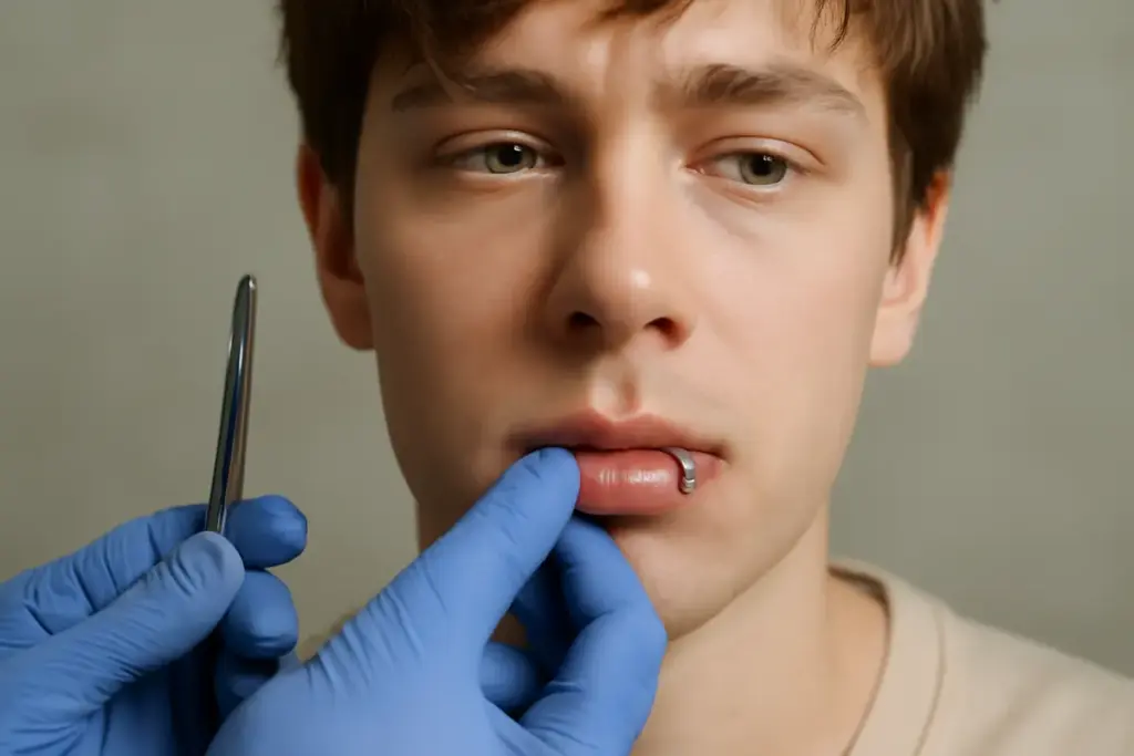 Piercing labbro spaccato: come prevenirlo e tecniche che limitano i danni estetici
