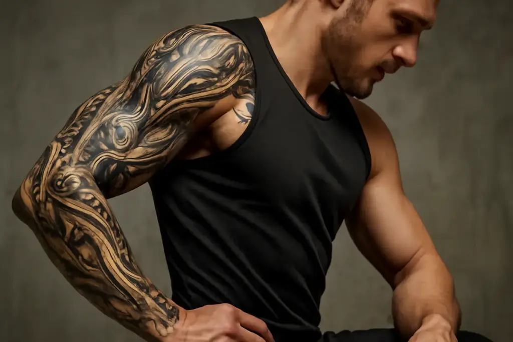 Biomeccanico tattoo: dettagli tecnici che valorizzano il movimento del corpo