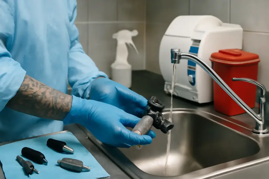 Qual è il modo giusto di lavare l’attrezzatura per tattoo? Le norme che salvano dalla contaminazione