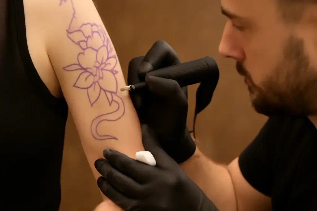 In cosa consiste l’outline di un tatuaggio? Fasi di lavorazione che decidono la pulizia del disegno