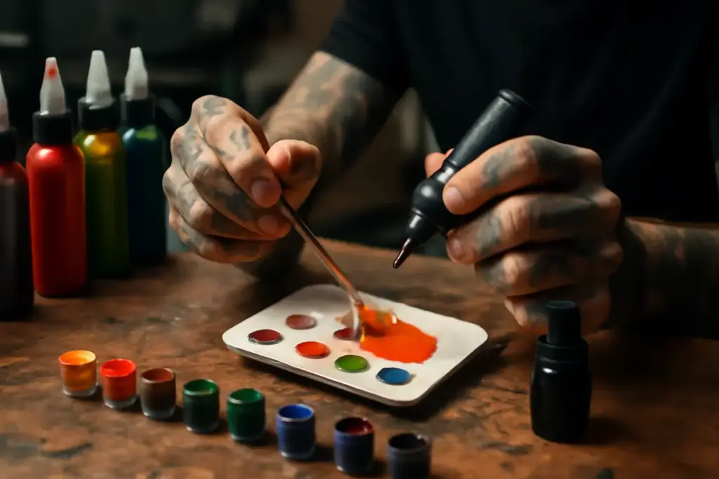 Come si preparano i colori personalizzati per tatuaggi? Il trucco degli artisti per sfumature uniche